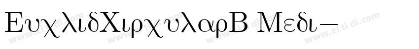 EuclidCircularB Medi字体转换